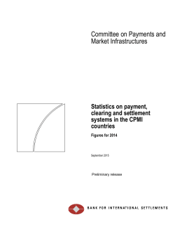Statistics on payment, clearing and settlement systems in the CPMI