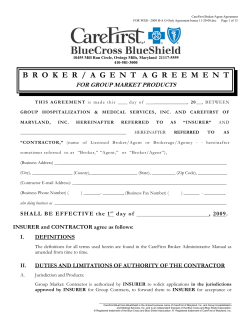 Broker / Agent Agreement
