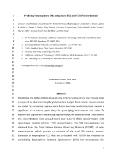 Profiling Tropospheric CO2 using Aura TES and TCCON