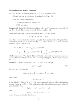 be a probability space and X : &Omega; &rarr; R na random vector