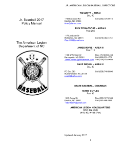 american legion baseball - nc