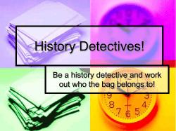 History Detectives!