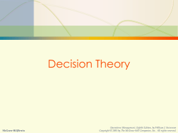 Decision Theory