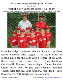 Roanoke 197 Sponsors Local T-Ball Team