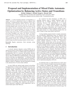 Proposal and Implementation of Mixed Finite Automata Optimization