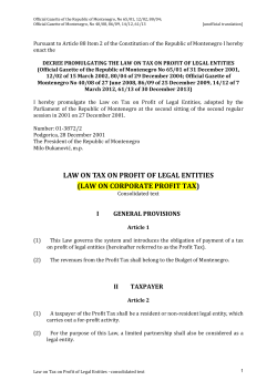 Law on Corporate Profit Tax