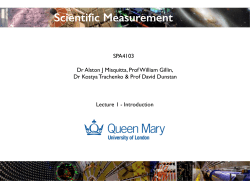 Scientific Measurement