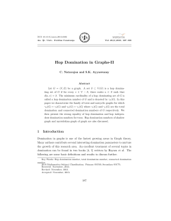 Hop Domination in Graphs-II