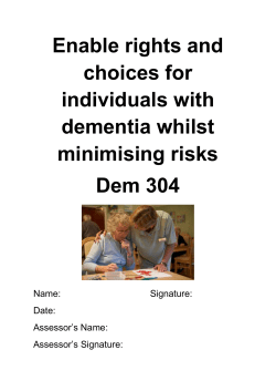 DEM 304 workbook - Skills for Care