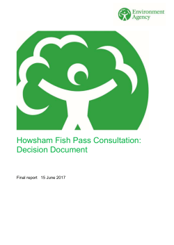 Howsham Fish Pass Consultation: Decision Document