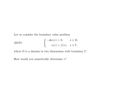 Let us consider the boundary value problem
