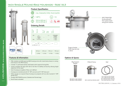Inox Single Round Bag Housings
