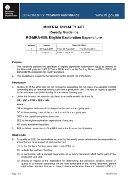 RG-MRA-008 - NT Treasury