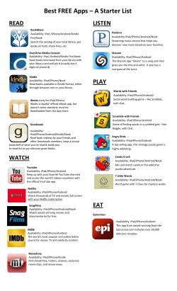 Best FREE Apps &ndash; A Starter List
