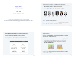 Intractability - P,NP,NP-Complete