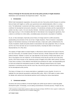 Theory of Change for the security and rule of law