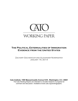 The Political Externalities of Immigration Evidence