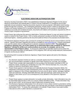 Electronic Signature Authorization Form