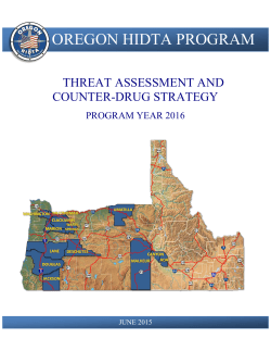 Oregon HIDTA 2016 Drug Threat Tables Appendix A