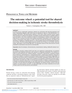 The outcome wheel: a potential tool for shared decision