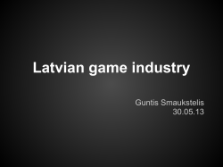 Latvian game industry