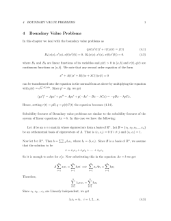 4 Boundary Value Problems