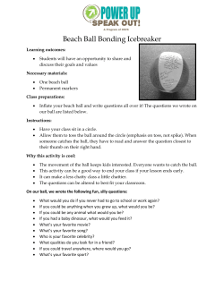 Beach Ball Bonding Icebreaker