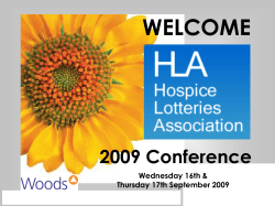 John Silvestro 2009 - Hospice Lotteries Association