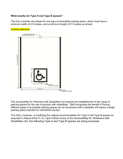Accessible Parking Space Diagrams - Type A