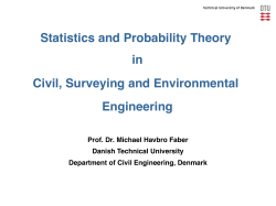 Statistics and Probability Theory in Civil, Surveying and