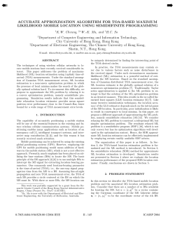 Accurate approximation algorithm for TOA