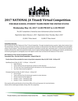 2017 NATIONAL JA Titan&reg; Virtual Competition