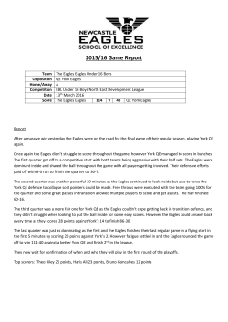 2015/16 Game Report Team The Eagles Eagles Under 16 Boys