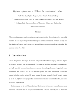 Optimal replacement is NP-hard for non-standard