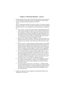 Chapter 8 - Discussion Questions