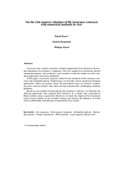 On the risk-neutral valuation of life insurance