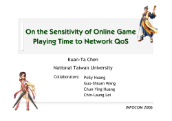 On the Sensitivity of Online Game Playing Time to Network QoS