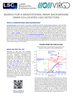 search for a gravitational-wave background using co