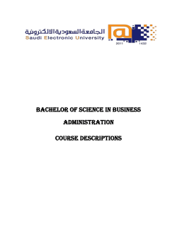 BACHELOR OF SCIENCE IN BUSINESS ADMINISTRATION Course