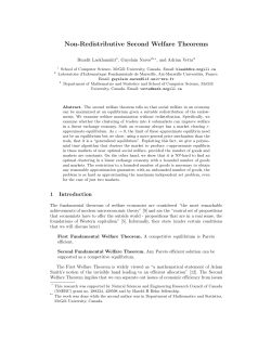 Non-Redistributive Second Welfare Theorems
