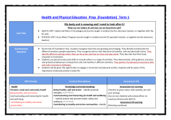 HPE Prep Unit 1 - The Curriculum Place