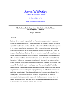 Social and Individual Choice