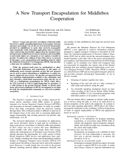 A New Transport Encapsulation for Middlebox Cooperation