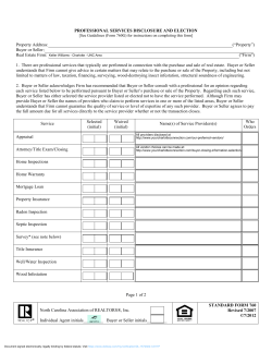 North Carolina Association of REALTORS&reg;, Inc. Individual Agent