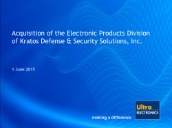 Ultra acquires Electronic Products Division of