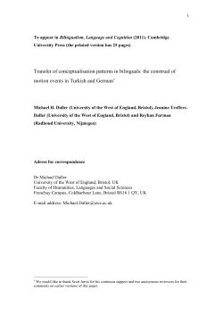 Path descriptions - UWE Research Repository