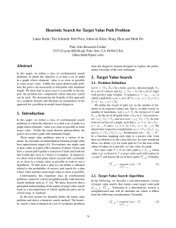 Heuristic Search for Target Value Path Problem