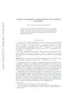 A proof of Kurdyka`s conjecture on arc