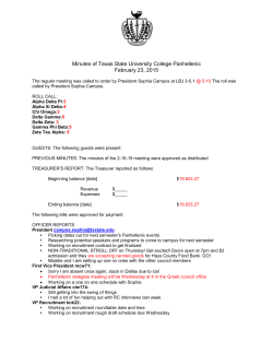 Minutes 2-23-15 - Texas State University