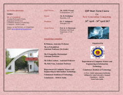 QIP Short Term Course On Next Generation Computing